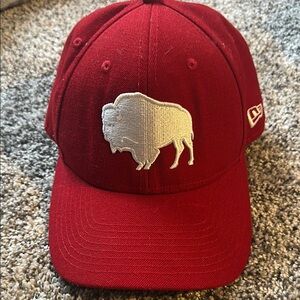 Buffalo Red Cap with White Buffalo Logo